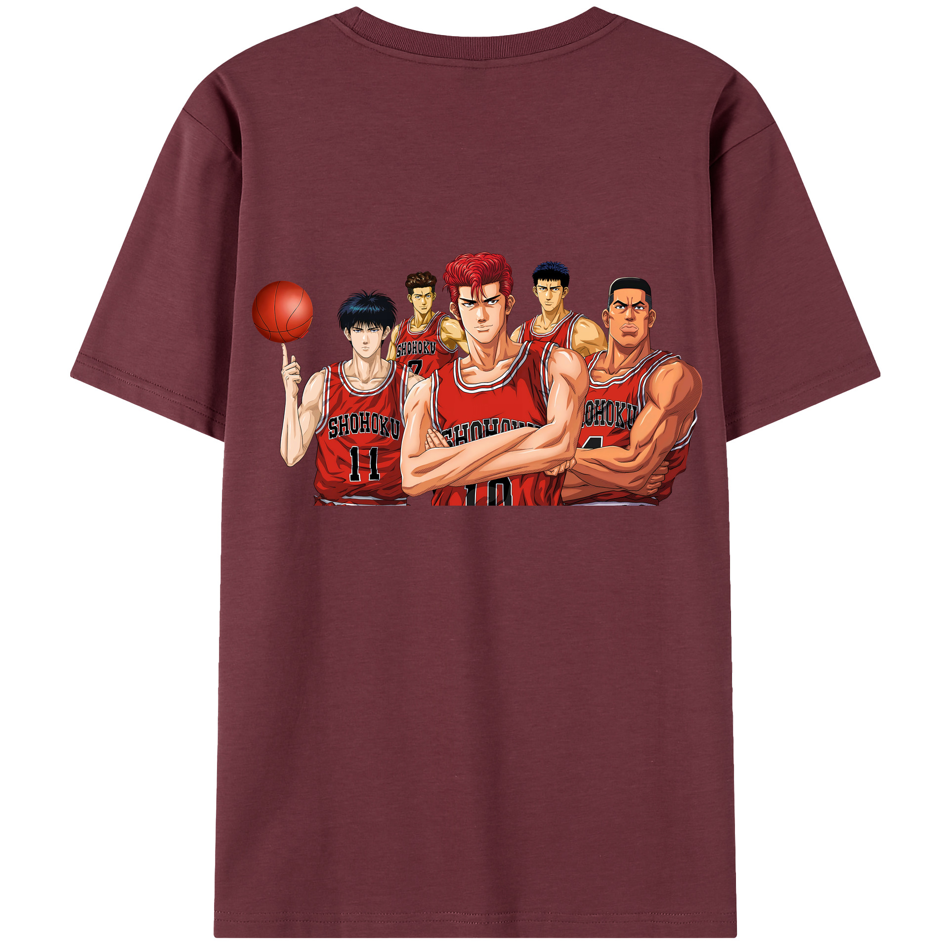 SLAM DUNK／スラムダンク 綿100％半袖Tシャツ（背面プリント）